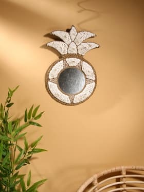 Зеркало настенное, 32×50 см, декорировано ракушкой