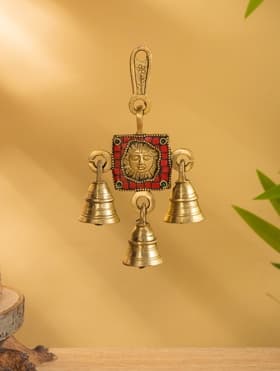 Сувенир подвеска «Солнце», 16×8.5 см, латунь