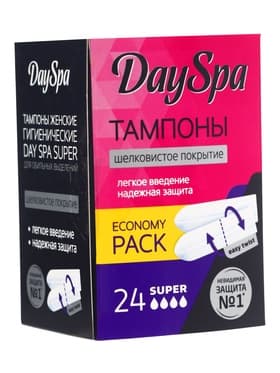 Тампоны гигиенические Day Spa super, 24 шт.