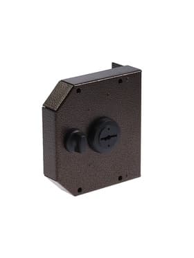 Замок накладной LOCKLAND с задвижкой, 135×146 мм, 5 ключей