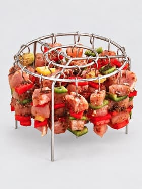 Решетка для аэрогриля, 14×10.5 см, набор шампуров 24 шт., 9 см, нержавеющая сталь