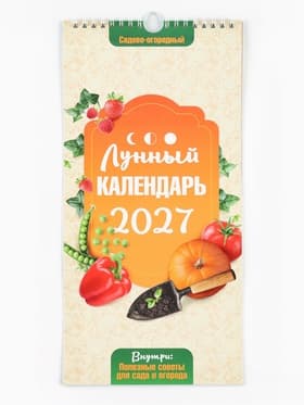 Календарь 2027 на ригеле «Огородный» 16.5×34 см
