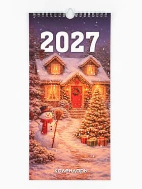 Календарь 2027 на ригеле «Атмосферный» 16.5×34 см