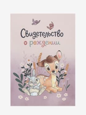 Свидетельство о рождении формат А5, Зайчик