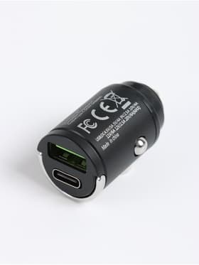 Зарядное устройство в прикуриватель автомобиля, USB, Type-C, с быстрой зарядкой