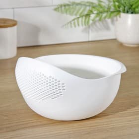 Дуршлаг Доляна «Радуга», 22×16.5×12 см, пластик, белый