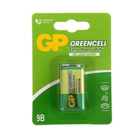 Батарейка солевая GP Greencell Extra Heavy Duty, 6F22-1BL, 9 В, крона, блистер, 1 шт.
