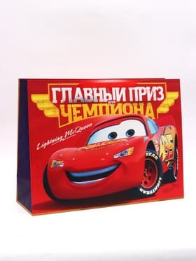Пакет подарочный «Главный приз чемпиона», 61×46×20 см