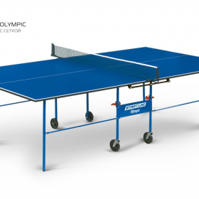 Теннисный стол OLYMPIC с сеткой Синий 6021 Ош