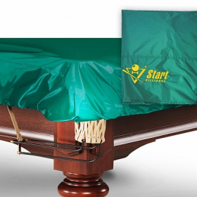 Чехол с влагостойкой пропиткой, для бильярдного стола 10ф, цвет - зеленый ЧхБС10.1 Ош