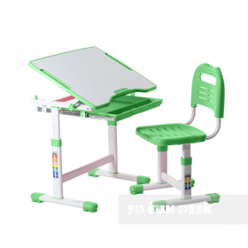 Комплект парта + стул трансформеры FunDesk Sole Green Ош