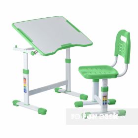 Комплект парта + стул трансформеры FunDesk Sole II Green Ош