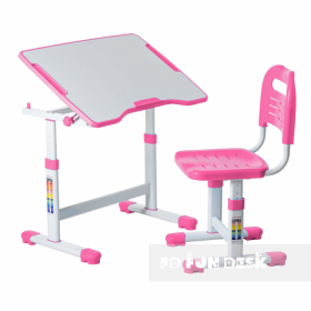 Комплект парта + стул трансформеры Fundesk Sole II Pink Ош
