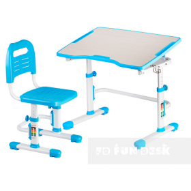 Комплект парта + стул трансформеры FunDesk Vivo II Blue Ош