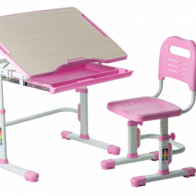 Комплект парта + стул трансформеры Fundesk Vivo Pink (арт.222961)