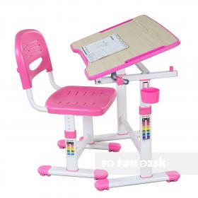 Комплект: парта-трансформер + стул Piccolino II Pink Ош