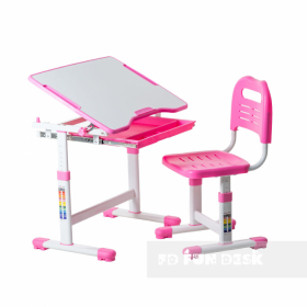 Комплект FunDesk парта + стул трансформеры Sole Pink (арт.221903)