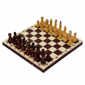 Шахматы обиходные лак с темной доской 290*145*38 (P-11)