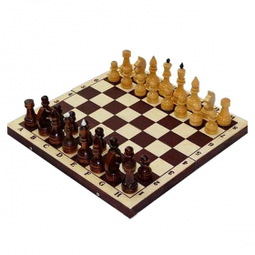 Шахматы турнирные лак с темной доской 400*200*55 (Е-7)
