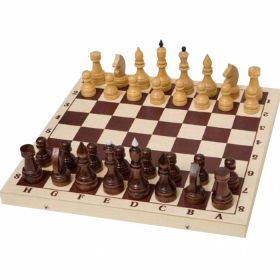 Шахматы турнирные утяжеленные в комплекте с доской 400*200*55 (E-2)