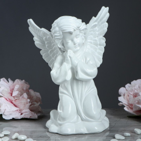 Статуэтка 'Ангел с крыльями' белая, 27 см Ош