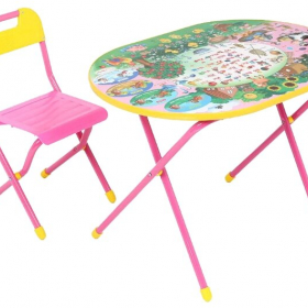 Набор детской мебели ДЭМИ Весёлая ферма/Розовый