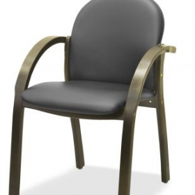 Кресло для посетителя MULTI-OFFICE JUNO LUX, кожа цельношкурная Ош