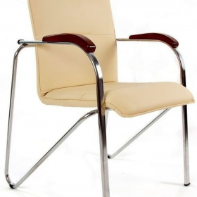 Кресло для посетителя MULTI-OFFICE SAMBA, кожа цельношкурная Ош