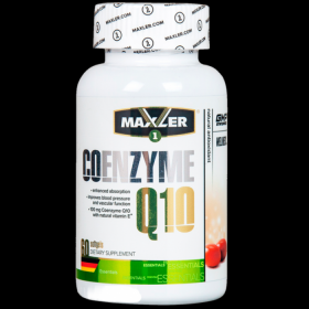 Омега кислоты Maxler Omega-3 Coenzyme Q10 60 капсул