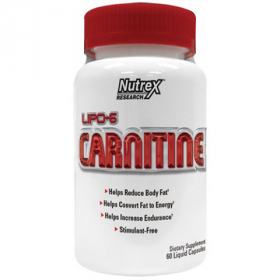 L-Карнитин Nutrex Lipo-6 L- Carnitine, 60 капсул Ош