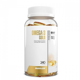 Омега кислоты Maxler Omega-3 Gold 240 капсул