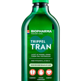 Омега кислоты Biopharma Norsk Tran Omega-3 (Норвегия) 375 ml