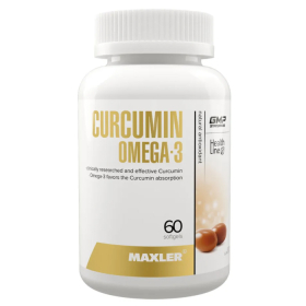 Омега кислоты Maxler Curcumin Omega 3 60 капсул