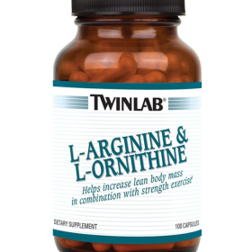 Аминокислоты Twinlab L-Arginine плюс L-Ornitine 100 капсул