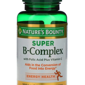 Витаминный комплекс Nature's Bounty Супер комплекс витаминов В с фолиевой кислотой и витамином С 150 таблеток
