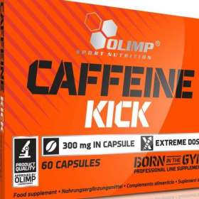 Предтренировочный комплекс Olimp Caffeine Kick 300 mg 60 капсул