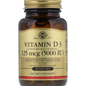 Витаминный комплекс Solgar витамин D3 2 000 МЕ 100 капсул