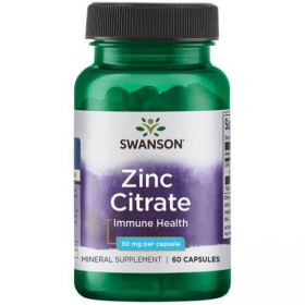 Витаминный комплекс Swanson Zinc Citrate 30 mg 60 капсул Ош