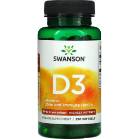 Витаминный комплекс Swanson Vitamin D-3 2000 IU 250 капсул