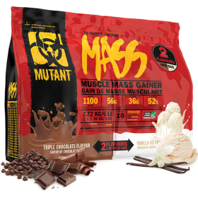 Гейнер Mutant MASS 2724 гр - Тройное шоколад.-ванильное мороженое 2724 гр Ош