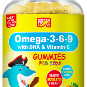 Омега кислоты Proper Vit for Kids Omega 3-6-9 + DHA with Vitamin C 60 жевательных капсул 60 жева