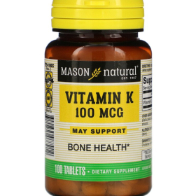 Витаминный комплекс Mason Natural Витамин К - 100 мк 100 капсул