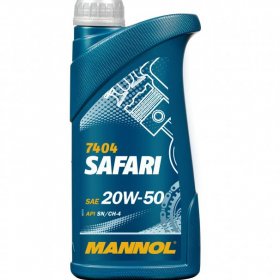 Минеральное моторное масло MANNOL SAFARI SAE 20W-50 1л