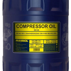 Компрессорное масло Mannol Compressor Oil ISO 46 20л
