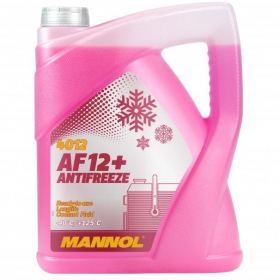 Антифриз MANNOL Antifreeze AF 12+ (-40°C красный) 5л Ош