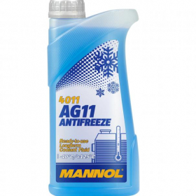 Антифриз MANNOL Antifreeze AG11 (-40°C синий) 1л Ош