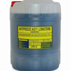 Антифриз MANNOL Antifreeze AG11 (-40°C синий) 20л