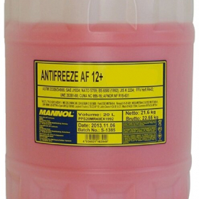 Антифриз MANNOL Antifreeze AF 12+ (-40°C красный) 20л