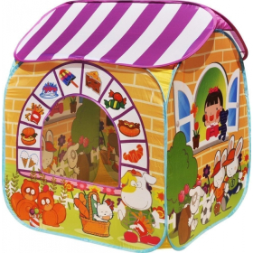Игровой домик 'Детский магазин' + 100 шариков CBH-32 жёлтый