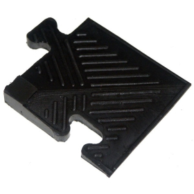 Уголок резиновый для бордюра 12 мм чёрный Ош